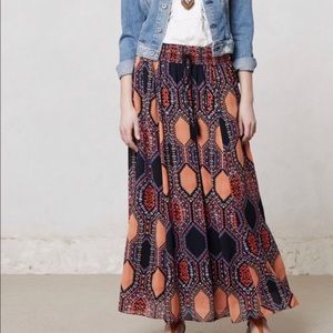 Anthropologie Maeve hexprint maxi